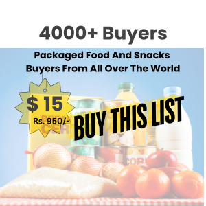 Buyers List - Overseas importers of Packaged food products